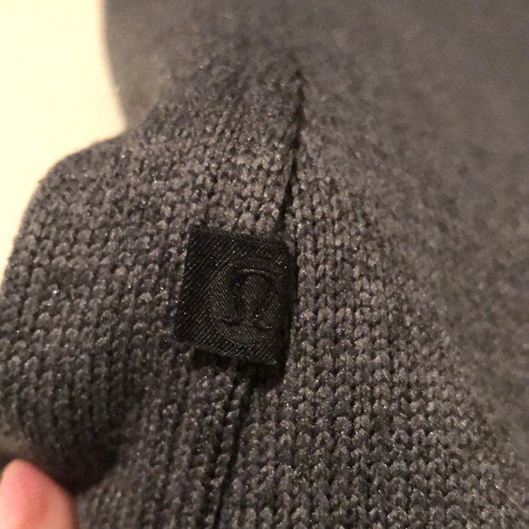 Lululemon Fleece & Thank You 1/2 zip sz 6 dark gray hooded pullover - Picture 8 of 9